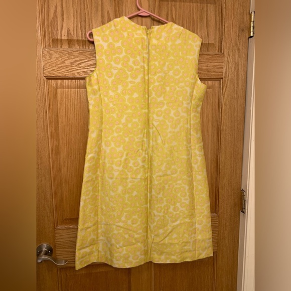 Source Unknown Yellow Sheath Maxi Dress Crew Neck Sleeveless - Picture 5 of 13